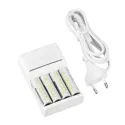 Enix - Chargeur de piles rapide 4AA ou 4AAA + 4 ac
