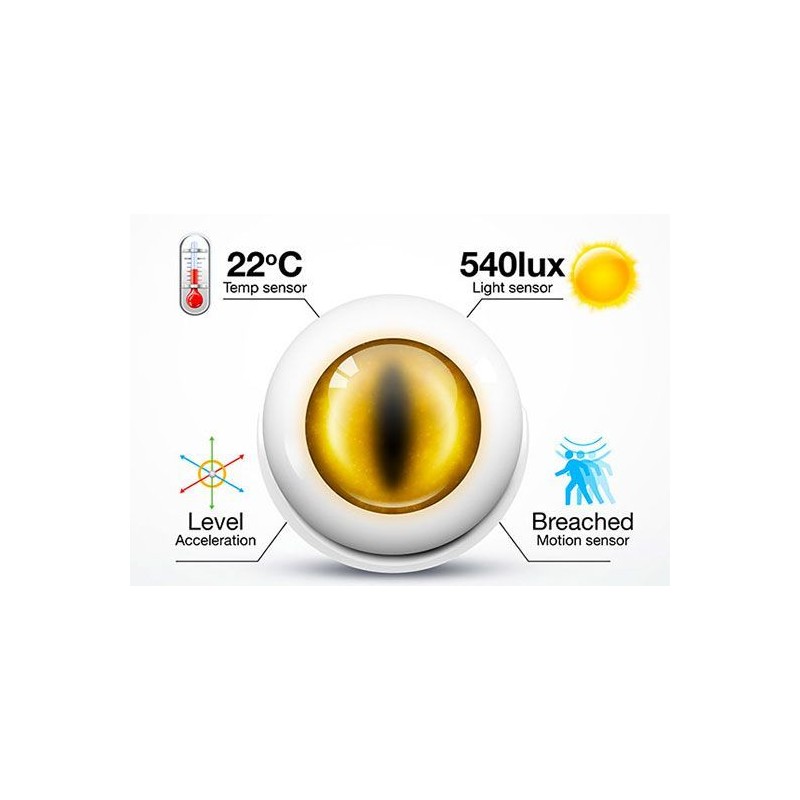 FIBARO - Détecteur de mouvement multifonctions Z-Wave+ FGMS-001-zw5 (FIBARO Motion Sensor)