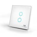 MCO Home - Schalter Touch Panel Z-Wave 2 Tasten, Weiss (MH-S412)