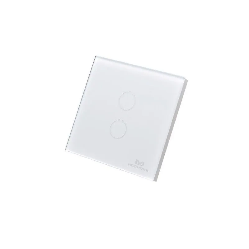 MCO Home - Touch Panel Z-Wave 2 Buttons, White (MH-S412)