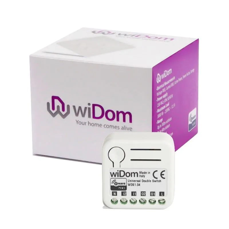 WiDom - Micromodule commutateur double Z-Wave+ (Universal Double Switch)
