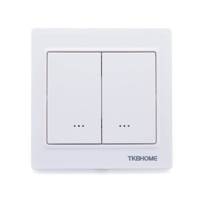 TKB Home - Doppel-Dimmschalter (1 Last) Z-Wave+ Weiss (TZ55D-ZW5)