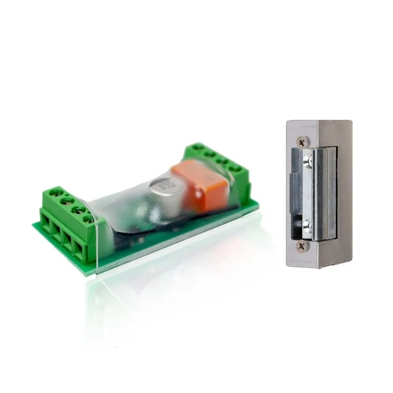 Popp - Module de contrôle d'ouverture de porte Z-Wave+, gâche incluse