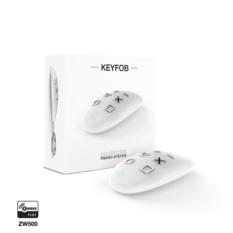 FIBARO - Telecomando portachiavi Z-Wave+ FGKF-601 (FIBARO KeyFob)