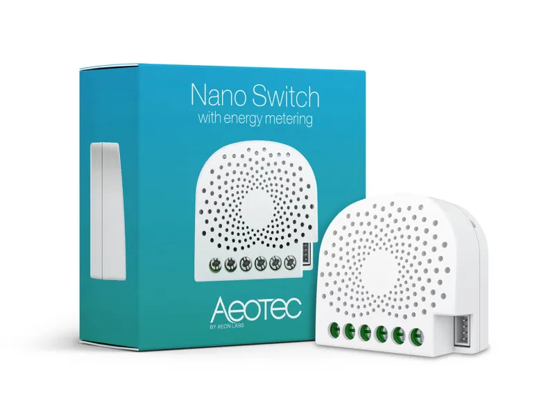 Aeotec - Micromodule 1 relai et consomètre Z-wave Plus Nano Switch with energy metering