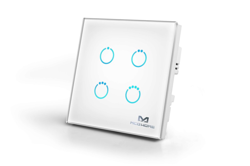 MCO Home - Touch Panel Z-Wave 4 Buttons, White (MH-S314)
