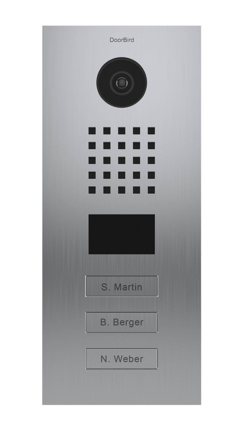 Doorbird - Videocitofono IP D2103V - Acciaio inossidabile spazzolato - 3 Pulsanti di chiamata