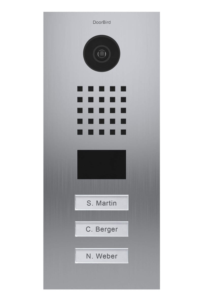 Doorbird - Videocitofono IP D2103V - Acciaio inossidabile spazzolato - 3 Pulsanti di chiamata