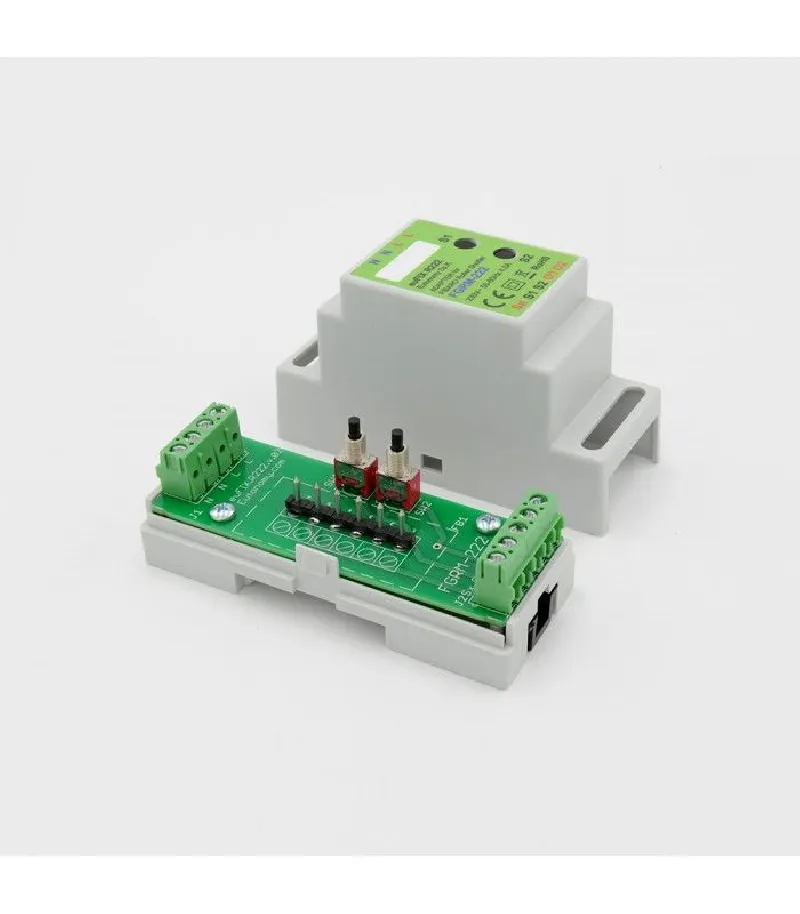 Eutonomy - Adaptateur euFIX DIN pour Fibaro FGR-222 (avec boutons)