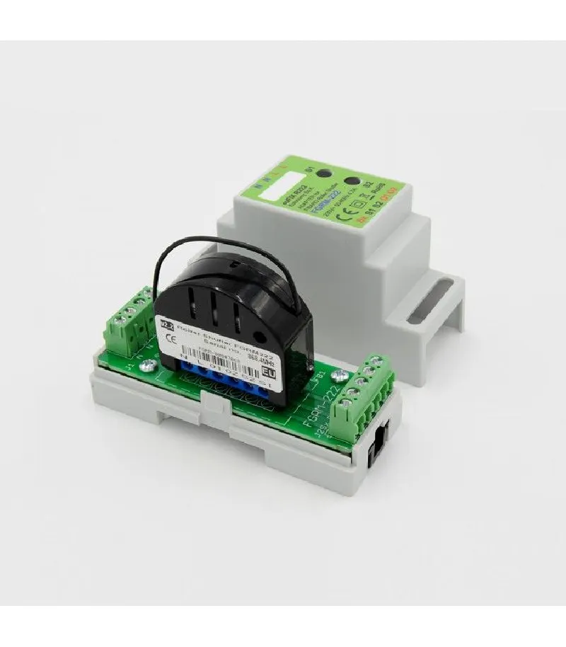 Eutonomy - Adaptateur euFIX DIN pour Fibaro FGR-222 (avec boutons)