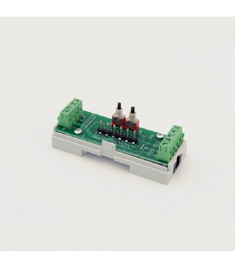 Eutonomy - Adaptater euFIX DIN for Fibaro FGS-222 (with push-buttons)