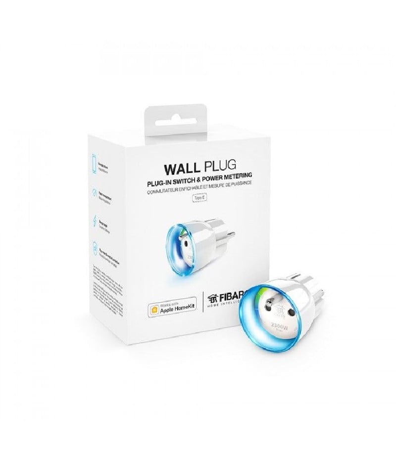FIBARO - Presa ON/OFF con monitoraggio del consumo formato francese FIBARO Wall Plug (HOMEKIT)