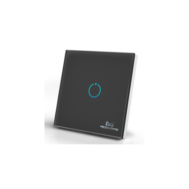 MCO Home - Touch Panel Z-Wave 1 Button, Black (MH-S411B)