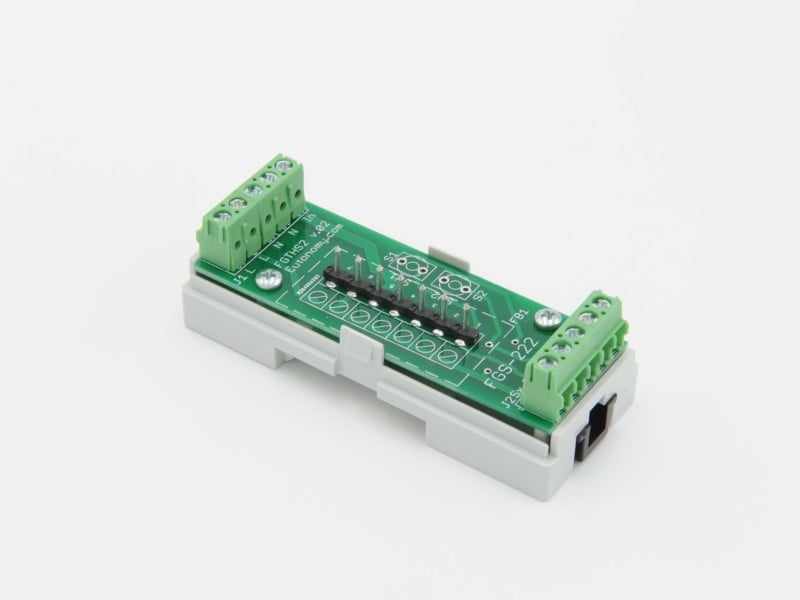 Eutonomy - Adaptater euFIX DIN for Fibaro FGS-222 (without push-buttons)
