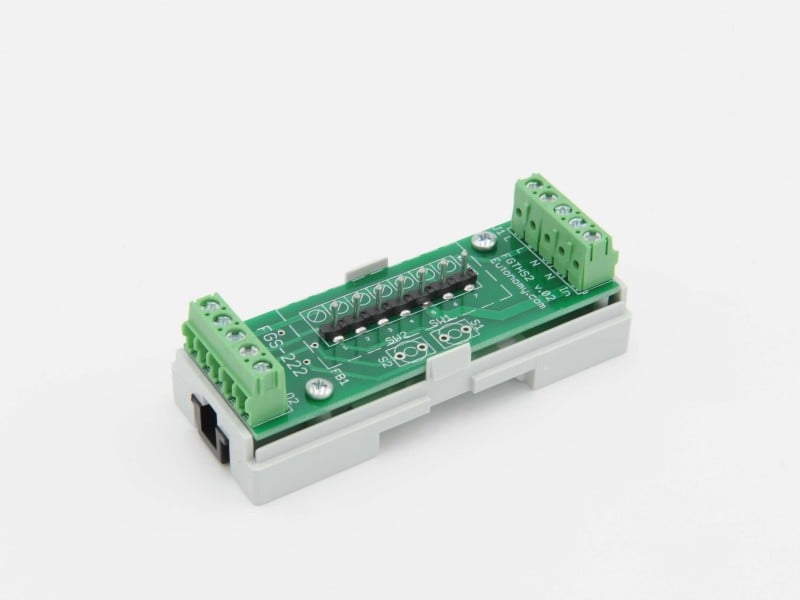 Eutonomy - Adaptater euFIX DIN for Fibaro FGS-222 (without push-buttons)