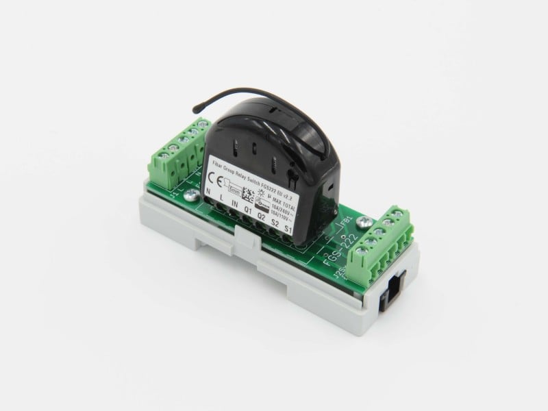 Eutonomy - Adaptater euFIX DIN for Fibaro FGS-222 (without push-buttons)