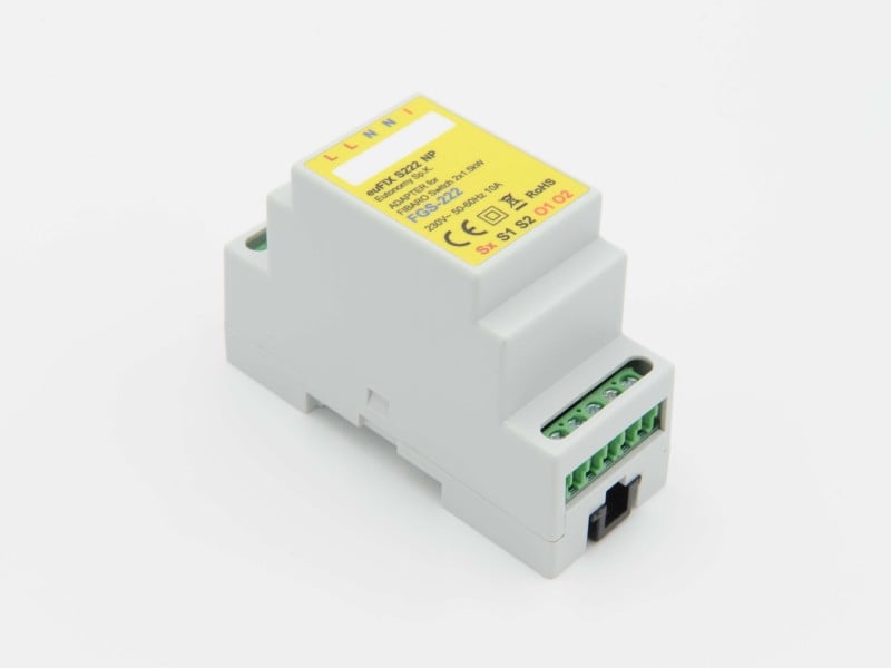 Eutonomy - Adaptater euFIX DIN for Fibaro FGS-222 (without push-buttons)