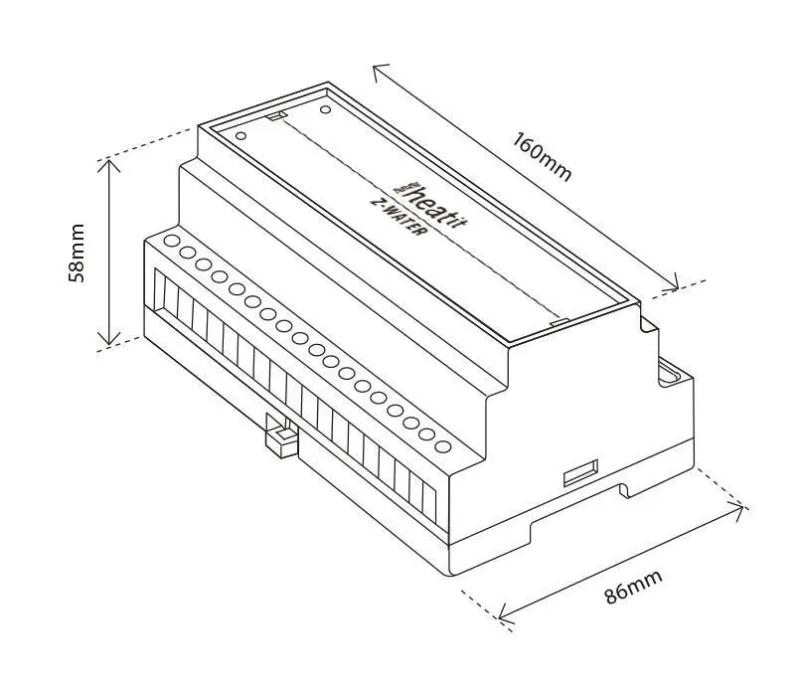 Thermofloor - Hydronic controller Z-wave+ für 10 Ausgänge Heatit Z-Water
