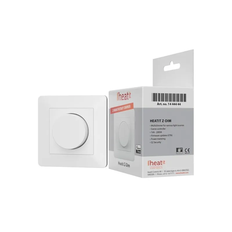 Thermofloor - Z-Wave+ rotary dimmer Heatit Z-Dim