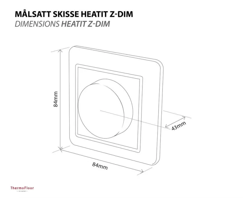 Thermofloor - Z-Wave+ rotary dimmer Heatit Z-Dim