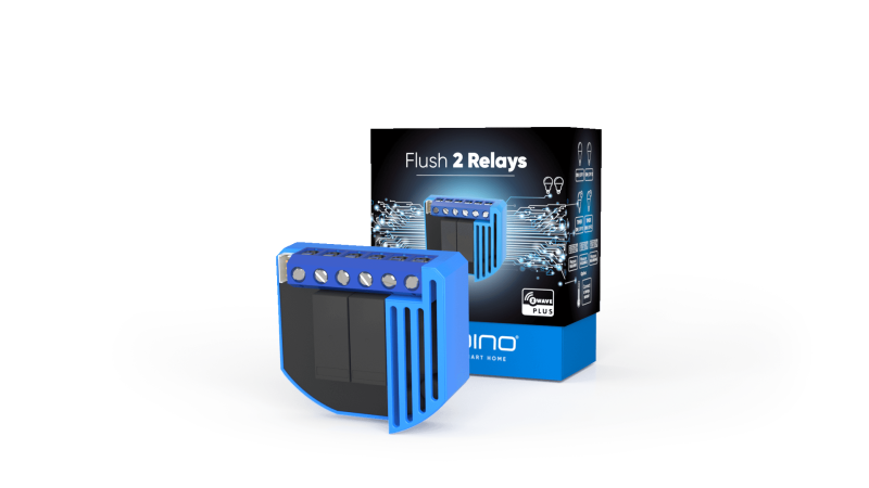 Qubino - Flush 2 relays Z-wave+ with consometer ZMNHBD1