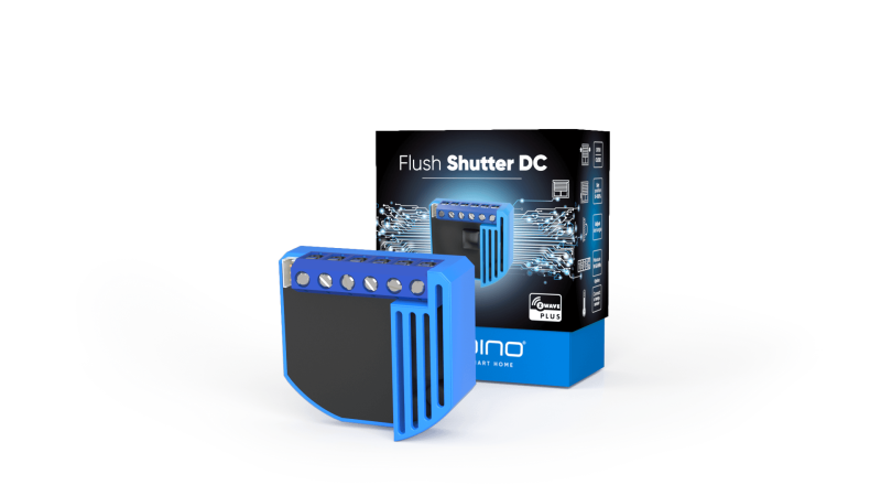 Qubino - 12-24VDC Blind and shutter module with energy consumption metre Z-Wave+ ZMNHOD1
