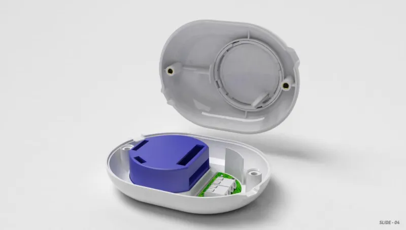 Shelly - Case for Shelly 1/PM (Button White)