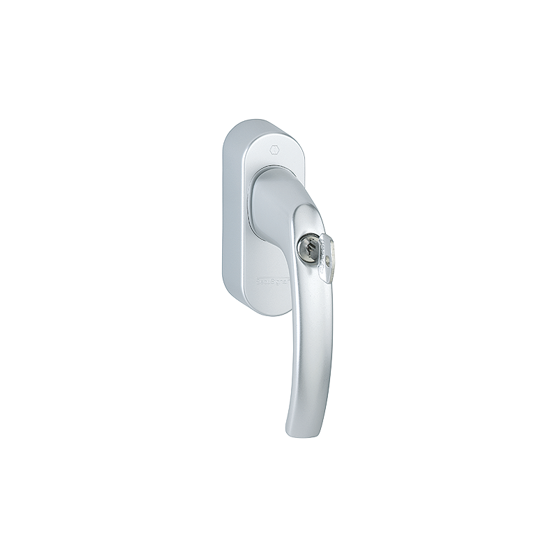 Hoppe - EnOcean Window handle SecuSignal Aluminium Secu100 + Secusik + VarioFit