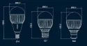 Ampoule LED 8W E14 dimmable Blanc chaud - CREE - Econergyworld
