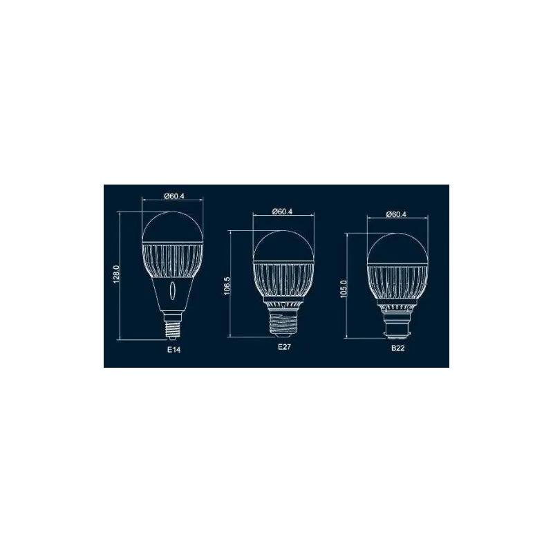 Ampoule LED 8W E14 dimmable Blanc chaud - CREE - Econergyworld