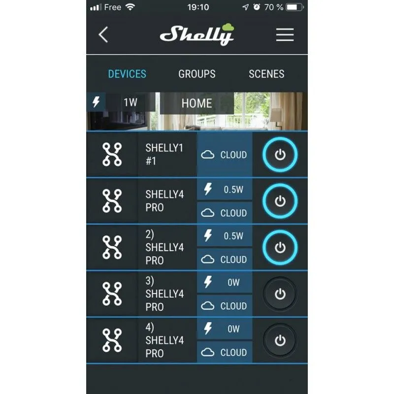 SHELLY - Modulo ON/OFF un relè Wi-Fi (Shelly 1)