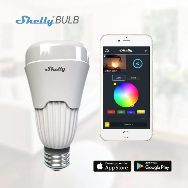 SHELLY - Wi-Fi RGBW LED Lampe (Shelly Bulb)