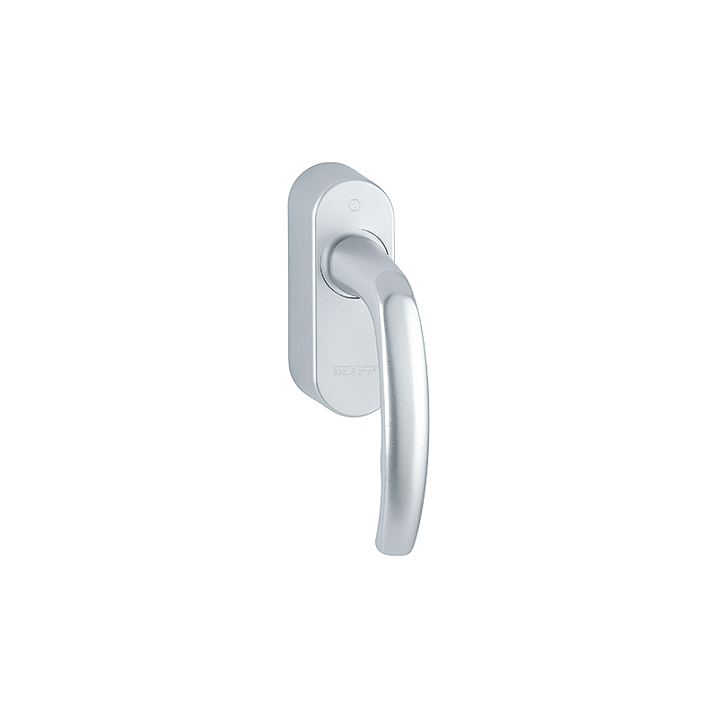 Hoppe - EnOcean Window handle SecuSignal Aluminium + Secusik + VarioFit (Grey)