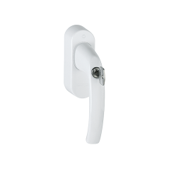 Hoppe - EnOcean Window handle SecuSignal Aluminium Secu100 + Secusik + VarioFit (White)