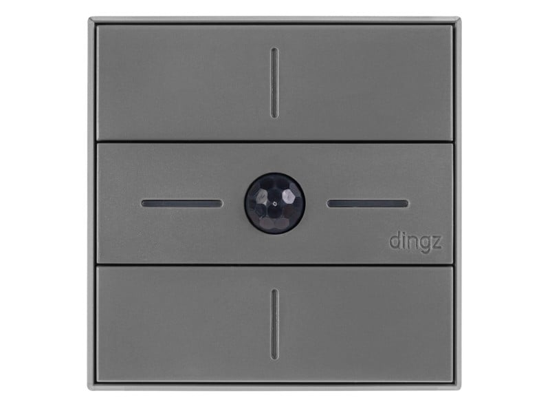 Dingz - Interruttore Wifi multifunzione «dingz Plus» con rilevatore di movimento (grigio scuro)