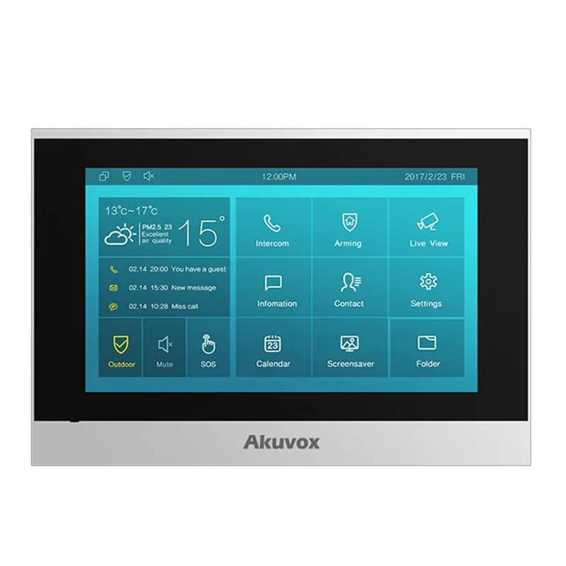 Akuvox - SIP-Innenkonsole mit 7"-Touchscreen (Linux-Version) Akuvox C313S