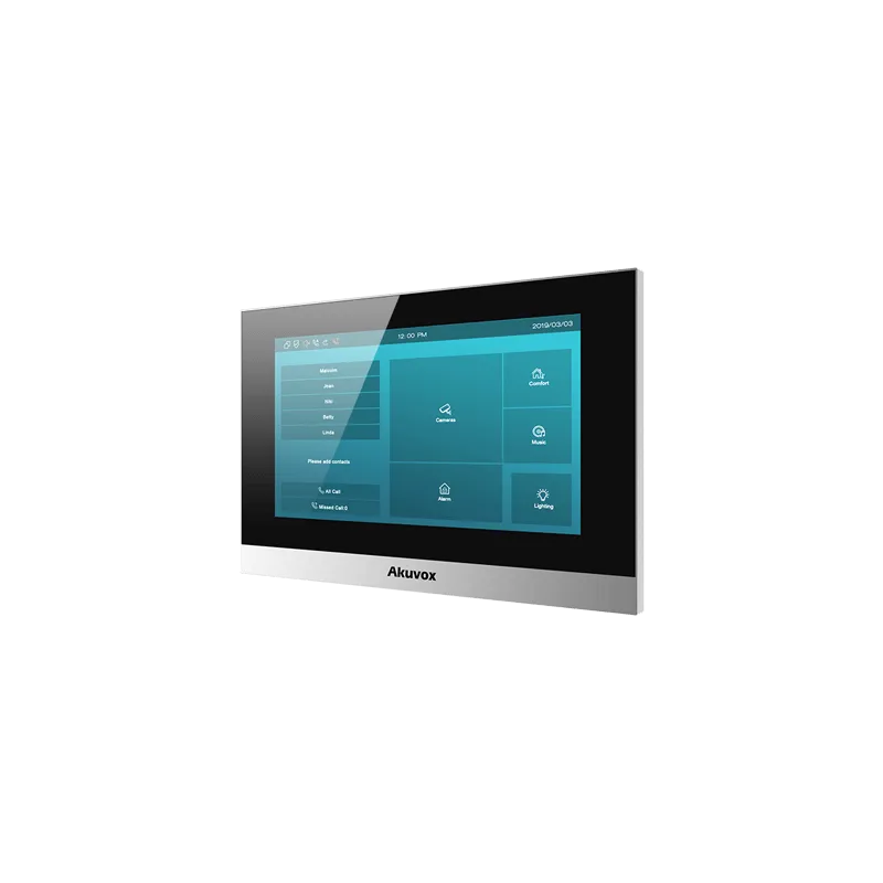Akuvox - SIP-Innenkonsole mit 7"-Touchscreen, WLAN + Bluetooth (Linux-Version) Akuvox C313W