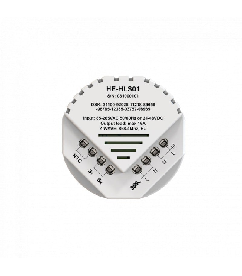 HELTUN - Module commutateur forte charge 16A Z-wave+ 700