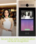 Akuvox - Multi-tenants SIP Touchscreen Intercom R29C with Dual Cameras, QR Code, Card Reader and secure Facial Recognition - Flu