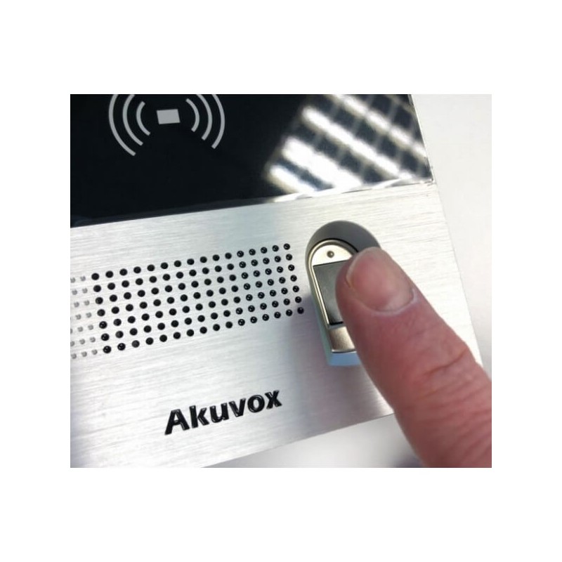 Akuvox - R29CT Multi-Tenant IP Video Door Entry System with facial recognition, Fingerprint Reader, QR Code, BLE, 7" Touchscreen
