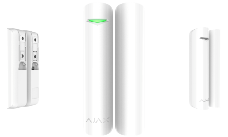 Ajax - Rilevatore di apertura magnetico, wireless, con sensore d’urto e di apertura della ribalta (Ajax DoorProtect Plus)