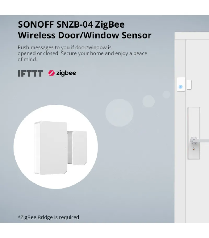 SONOFF - Sensore di apertura porte/finestre Zigbee 3.0