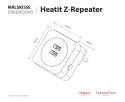Heatit Controls - Ripetitore di segnale Z-Wave+ con porte USB (Heatit Z-Repeater)