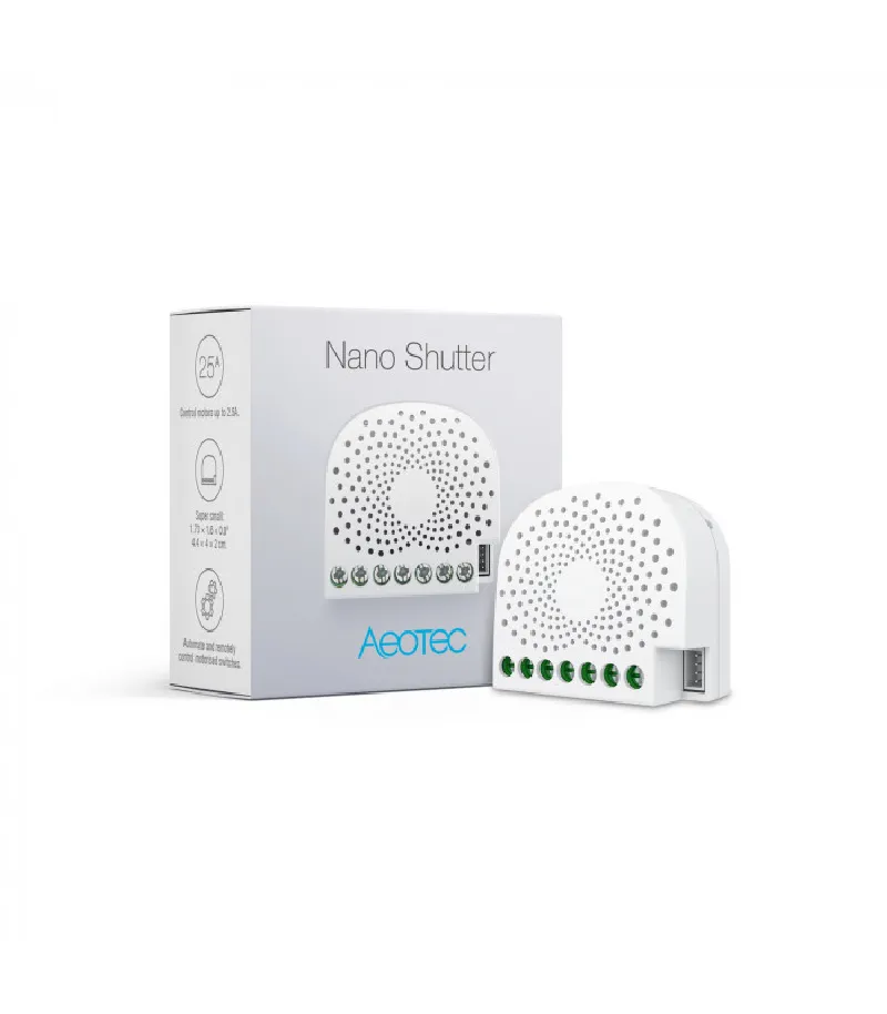 Aeotec - Mikromodul zur Steuerung von Rollladen-/Jalousie-Motoren (Aeotec Nano Shutter)