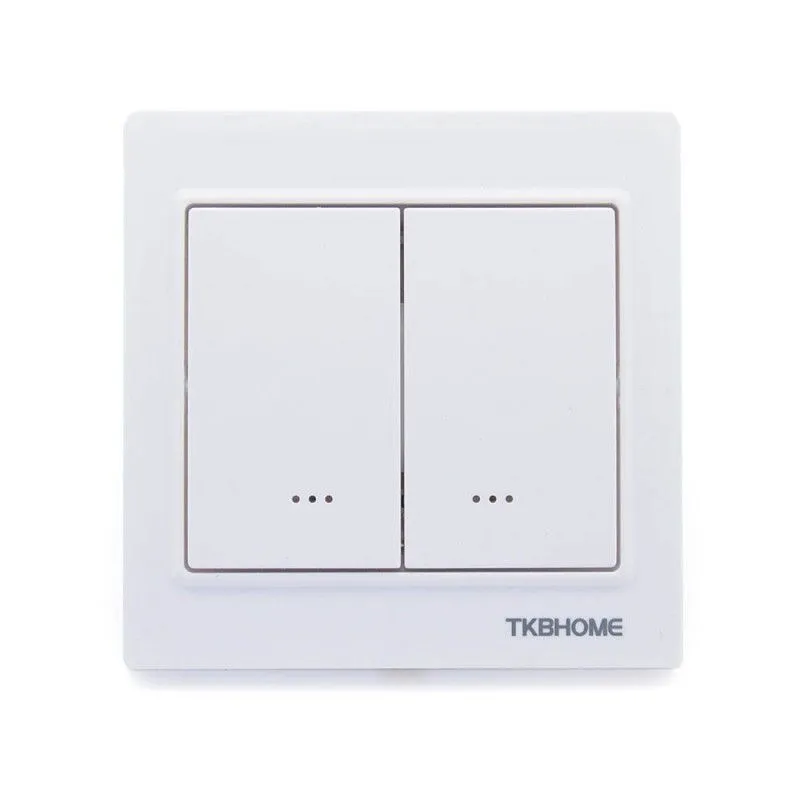 TKB Home - Interruttore variatore doppio (un carico) Z-Wave+ Bianco (TZ55D-ZW5)