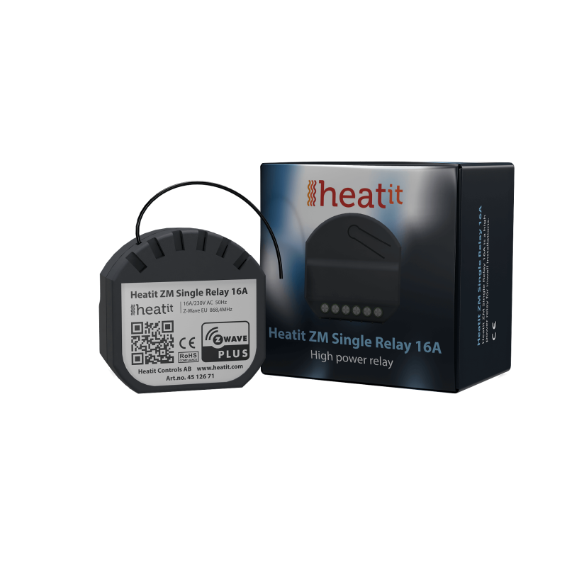 Heatit Controls - 16A Schaltmodul Z-Wave+ 700 ZM Single Relay