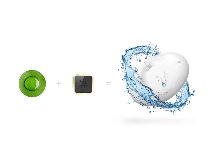 FIBARO - Rilevatore di allagamenti Z-Wave+ FGFS-101 (FIBARO Flood Sensor)