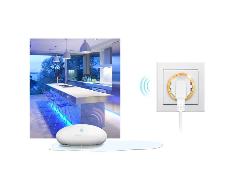 FIBARO - Rilevatore di allagamenti Z-Wave+ FGFS-101 (FIBARO Flood Sensor)