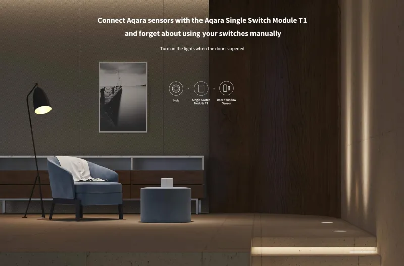 Aqara - Zigbee 3.0 Relais mit Neutralleiter (Aqara Single Switch Module T1 With Neutral)