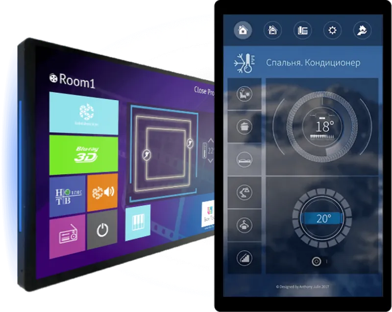 iRidium mobile - iRidium panel 7 for wall mounting